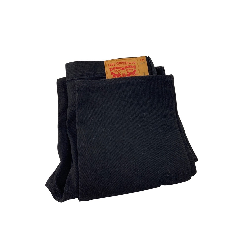 Levi's 501 Black Button Fly Straight Leg Denim Jeans Men's Size 36x34 NWOT